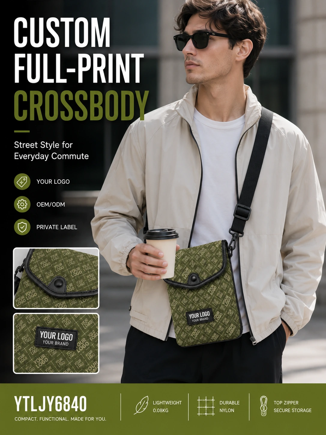 Custom Full-Print Crossbody Lifestyle